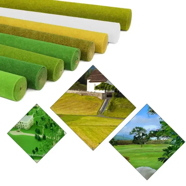 Evemodel 0.4m x 1m Green Grass Mat for Models