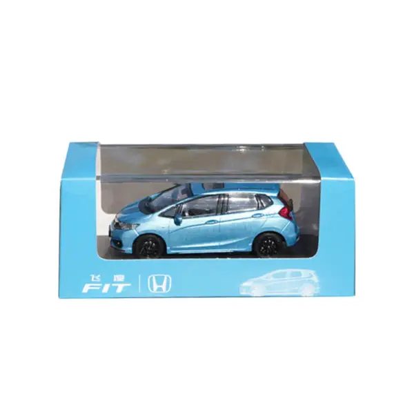 1:43 Diecast Honda Fit Model Car Blue - Image 5