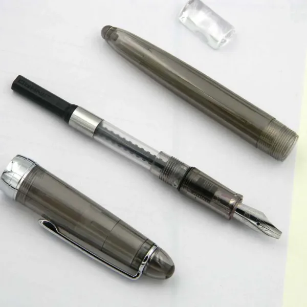 Transparent Gray Fountain Pen for Calligraphy - Image 5