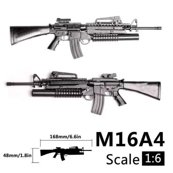 1/6 Scale M16A4 Assault Rifle Model Toy - Image 2