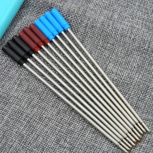 10 Pack Metal Ballpoint Pen Refills 1.0mm