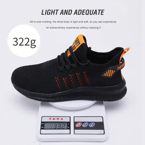 Men's Breathable Steel Toe Safety Work Shoes - Image 3