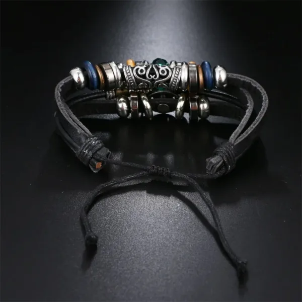 Turkish Eye Leather Bracelet for Unisex - Image 5