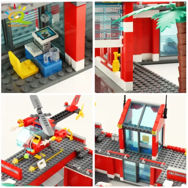 756pcs Fire Station Building Blocks Set - Image 3
