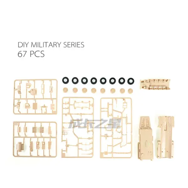 1/72 Scale Cougar 6X6 MRAP Model Kit - Image 4