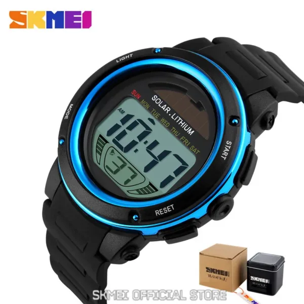 Solar Powered Men's Sport Digital Watch - Image 10