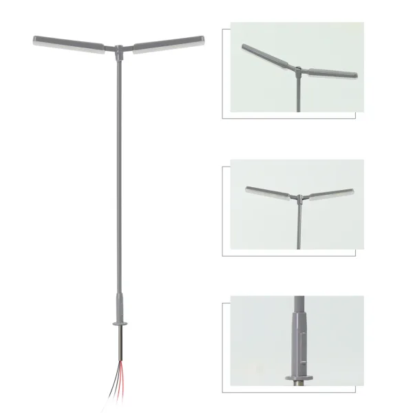 5pcs LED Street Lamps for HO TT N Z Scale - Image 3