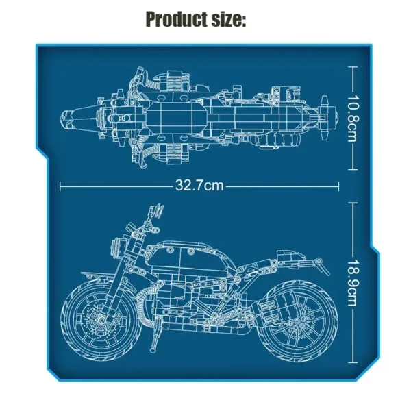 711pcs Motorcycle Building Blocks Model Set - Image 5