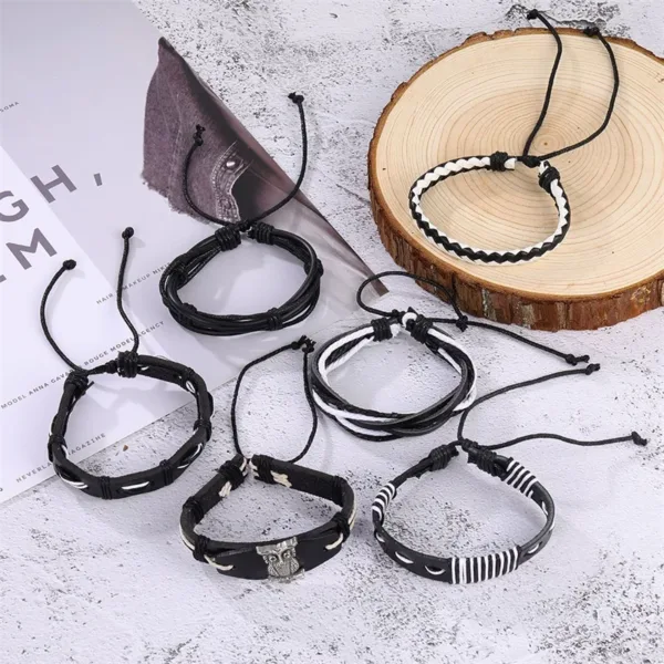Vintage Multi-layer Leather Bracelet for Everyone - Image 5