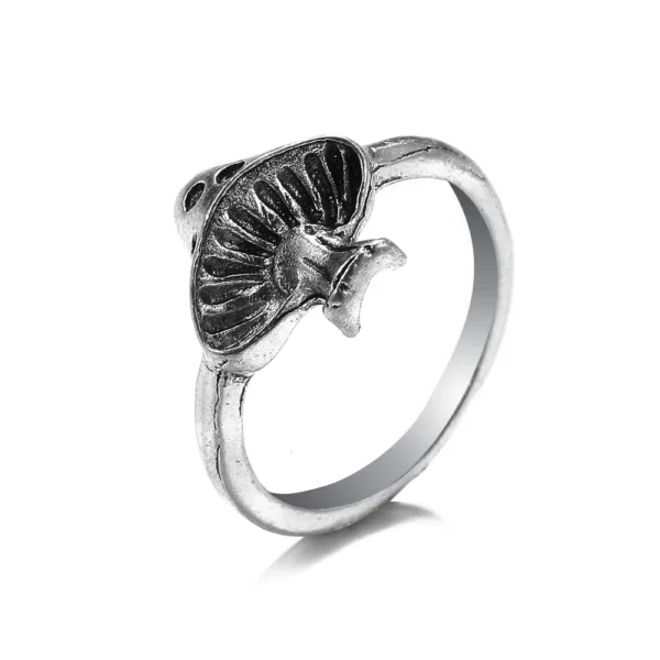 Vintage Gothic Angel Skull Ring for Women - Image 42