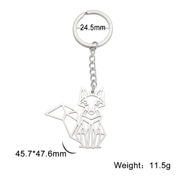 Animal Charm Stainless Steel Keychain - Image 28