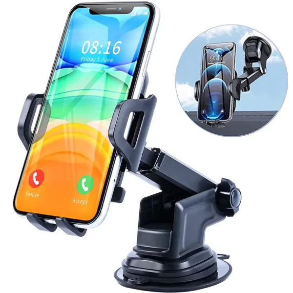 Universal Car Phone Holder with 360° Rotation