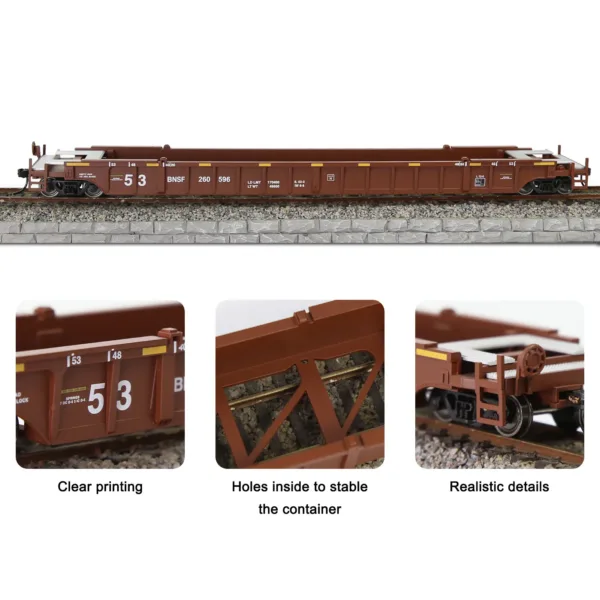 HO Scale 53ft Well Car Model C8759 - Image 3