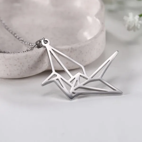 Unicorn Fox Crane Pendant Necklace for Women - Image 4