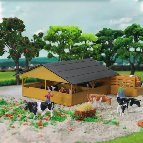 36pcs HO Scale Farm Animal Model Set - Image 6