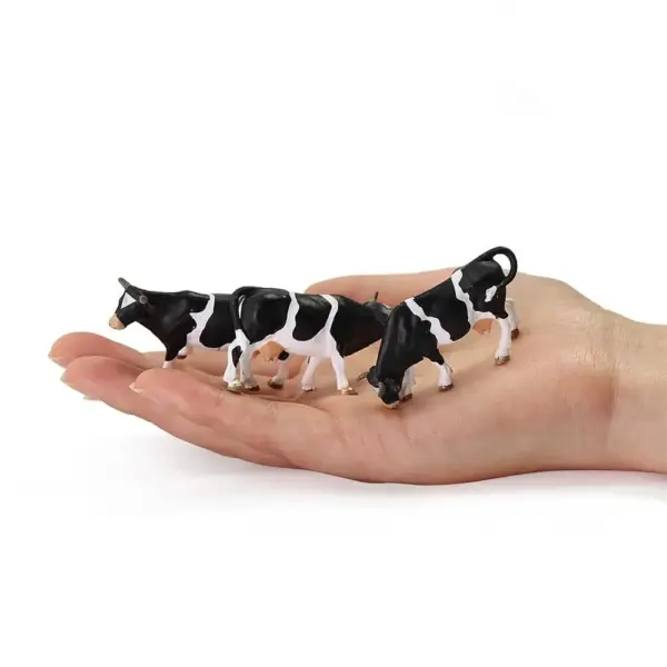 12pcs O Scale Painted PVC Cows 1:43 Models - Image 5