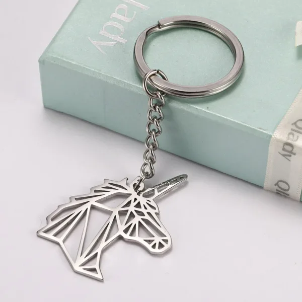 Animal Charm Stainless Steel Keychain - Image 4