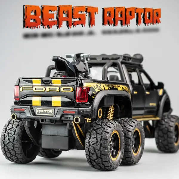 1:28 Ford Raptor F150 Diecast Model Car - Image 3