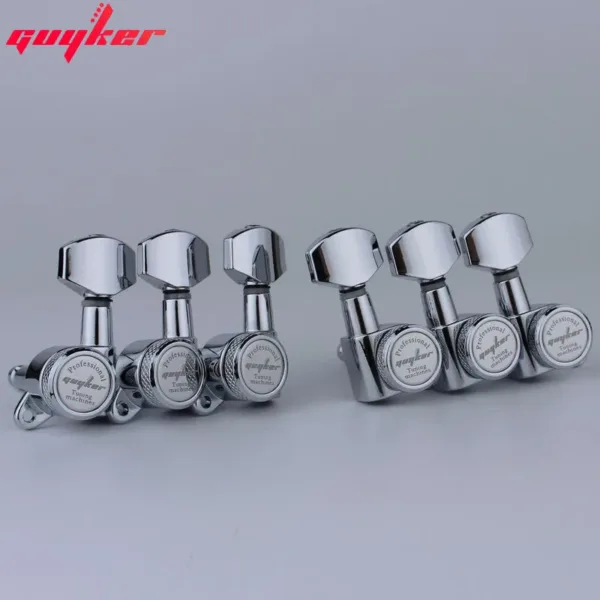 Chrome Locking Guitar Tuners Set 1:18 Gear Ratio - Image 7