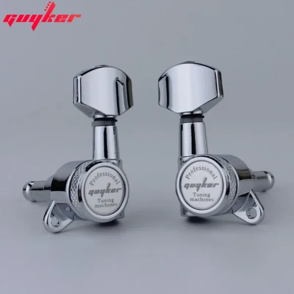 Chrome Locking Guitar Tuners Set 1:18 Gear Ratio - Image 6