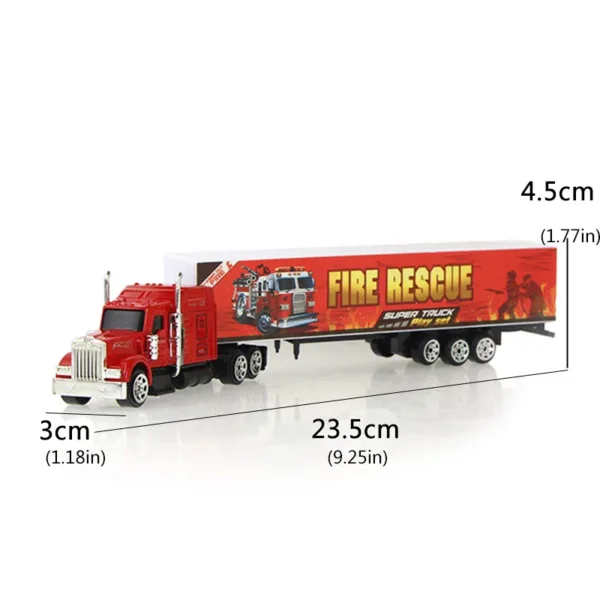 Diecast Container Truck Model Toy for Kids - Image 6