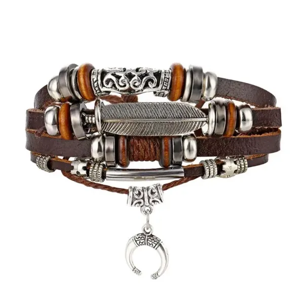 Vintage Multi-layer Leather Bracelet for Everyone - Image 8