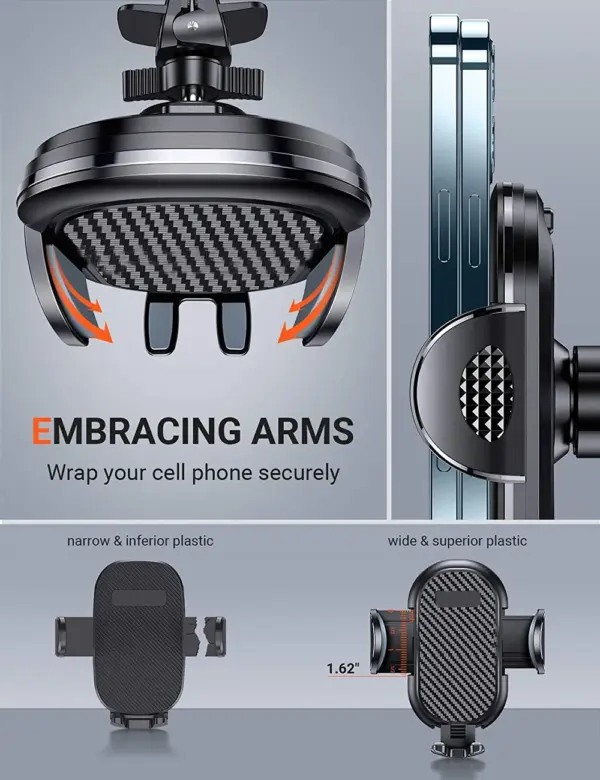 Universal Car Phone Holder with 360° Rotation - Image 4