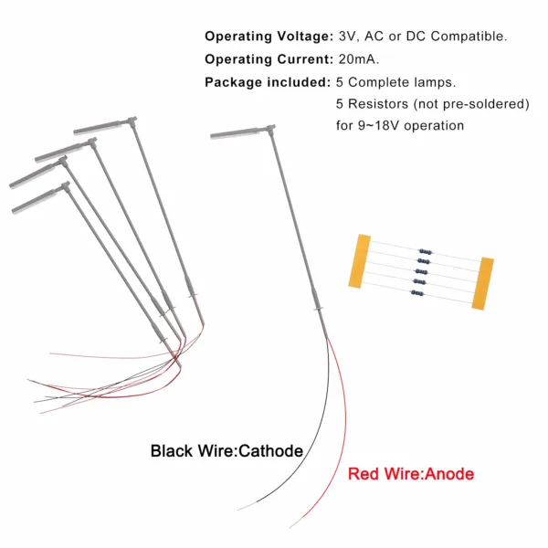 5pcs LED Lamp Post Set for HO TT N Scale - Image 4