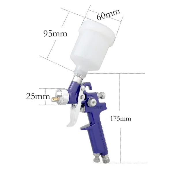 HVLP Airbrush with 0.8/1.0mm Nozzle Set - Image 5