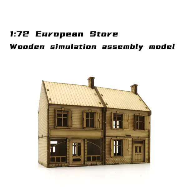 1/72 European Store Wooden Model Kit