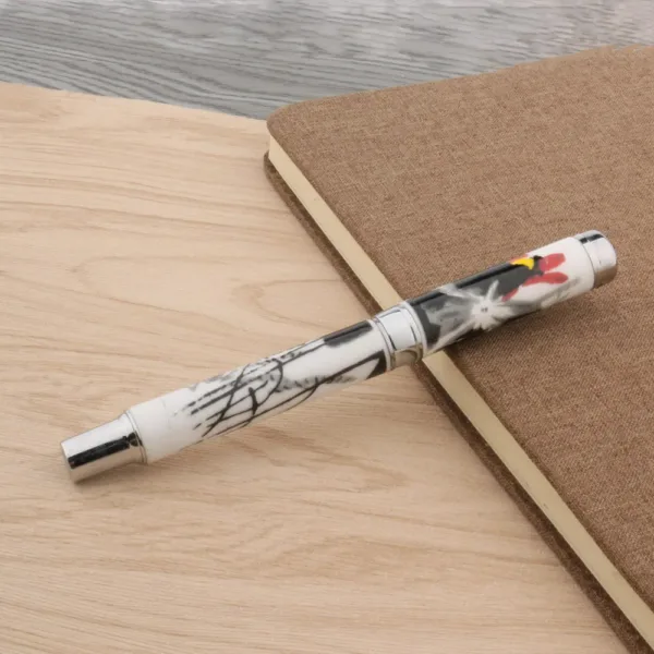 Elegant Porcelain Fountain Pen with Medium Nib - Image 5