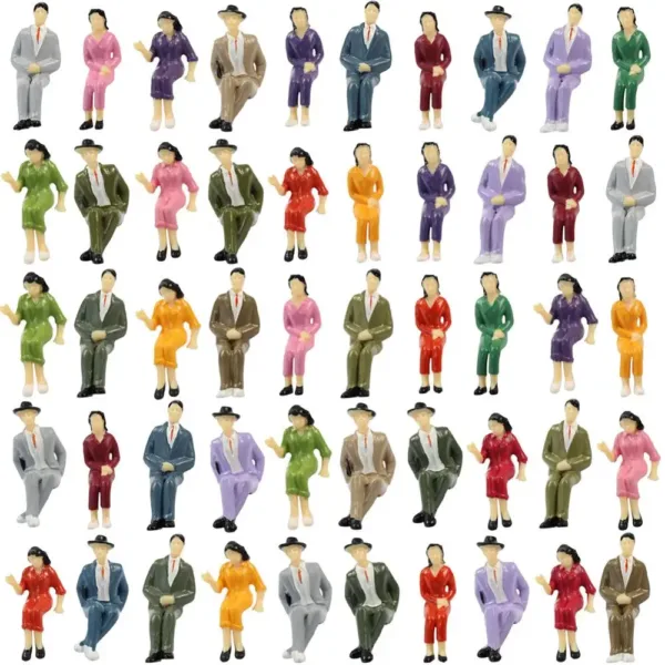 50pcs G Scale Seated Model Figures Set - Image 6