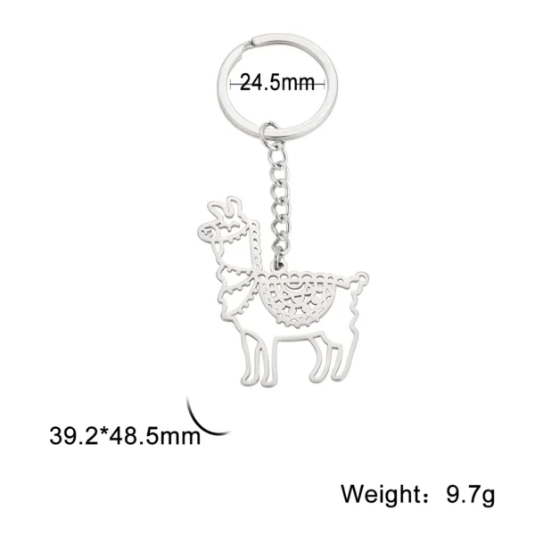 Animal Charm Stainless Steel Keychain - Image 20