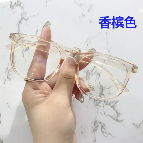 Unisex Transparent Square Computer Glasses - Image 7