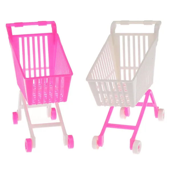 Mini Shopping Cart Doll Accessory for Kids