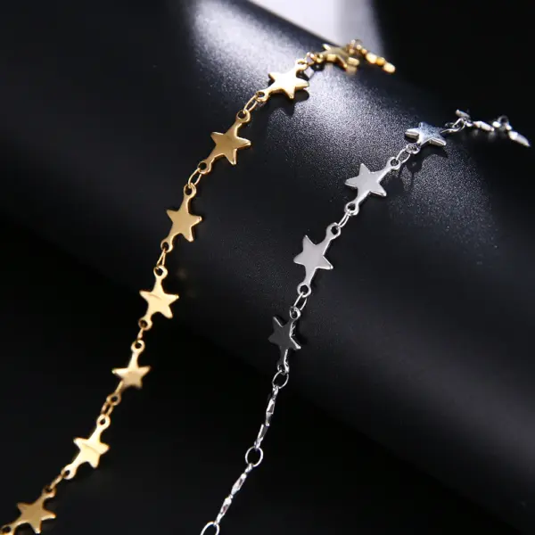 CACANA Stainless Steel Link Chain Bracelet - Image 4