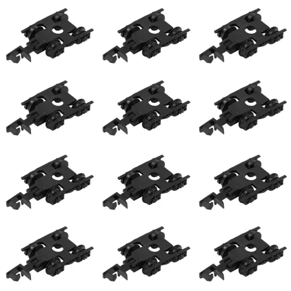 24pcs N Scale Model Train Bogies with Wheels - Image 2