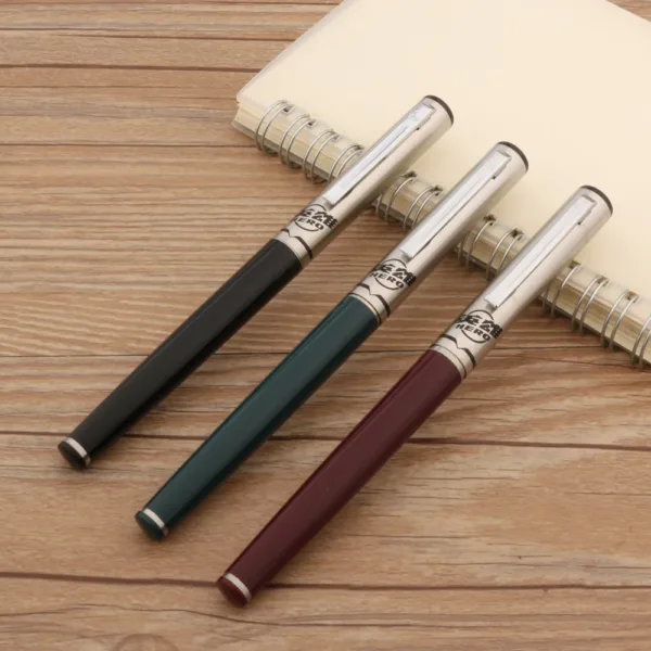 Classic Stainless Steel Fountain Pen 0.5mm - Image 2