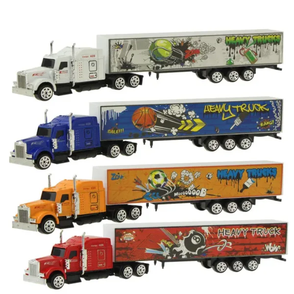 Diecast Container Truck Model Toy for Kids - Image 3