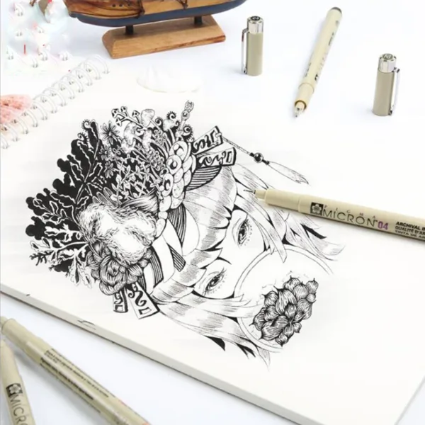 Waterproof Sakura Pigma Brush Drawing Pen - Image 4