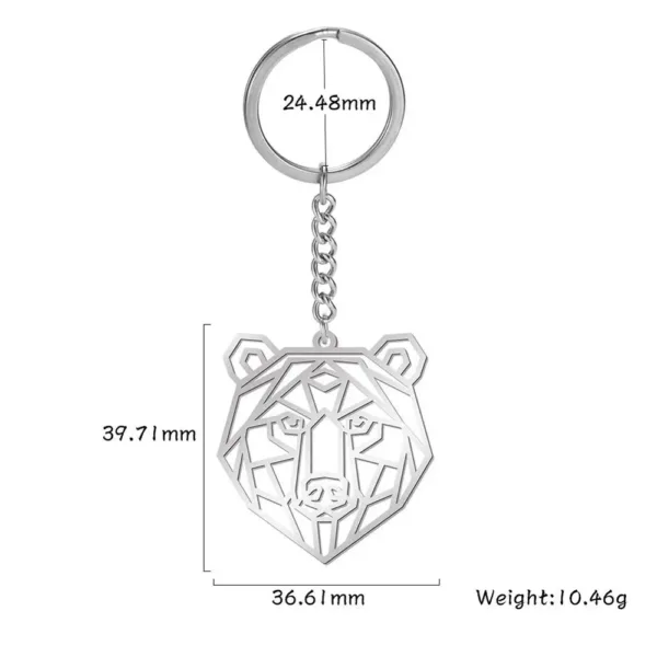 Animal Charm Stainless Steel Keychain - Image 11