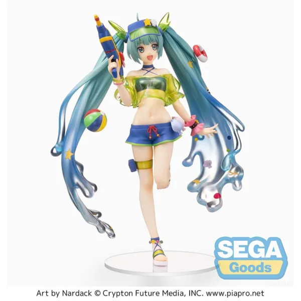 Miku Summer Ver. Action Figure, 22CM Model