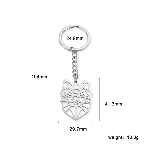 Animal Charm Stainless Steel Keychain - Image 17