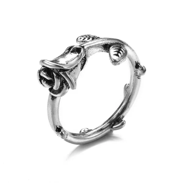 Vintage Gothic Angel Skull Ring for Women - Image 21