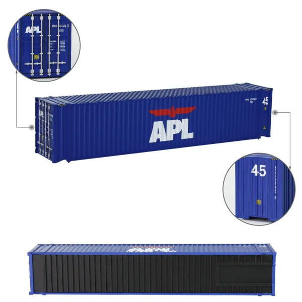 HO Scale 1:87 45ft Model Shipping Container - Image 5