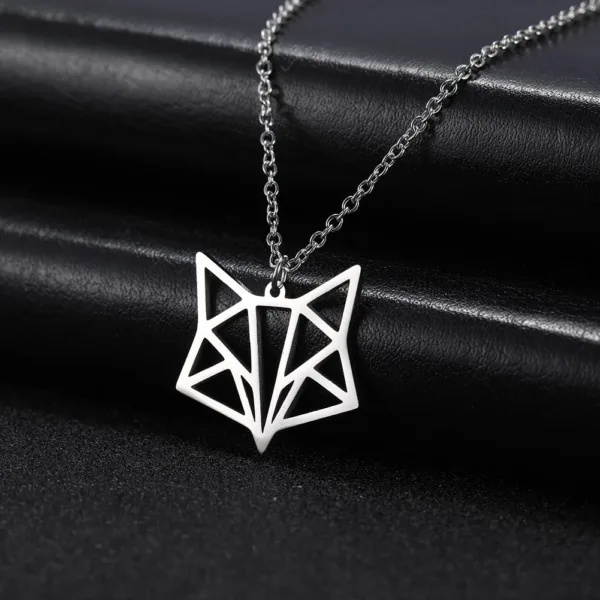 Unicorn Fox Crane Pendant Necklace for Women - Image 16