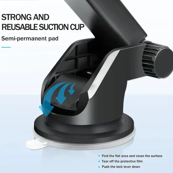 Universal Car Phone Mount with Long Arm - Image 5