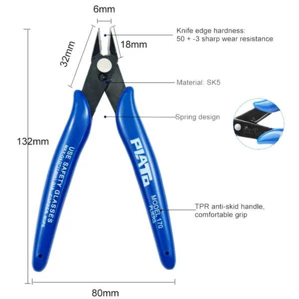 Diagonal Cutting Pliers for Wire and Plastic - Image 3