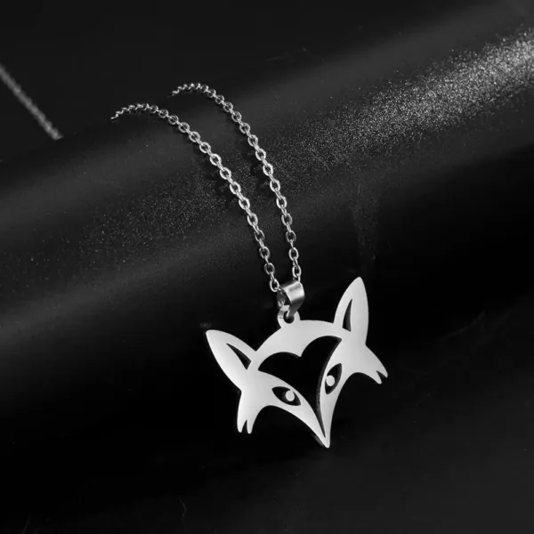 Unicorn Fox Crane Pendant Necklace for Women - Image 13