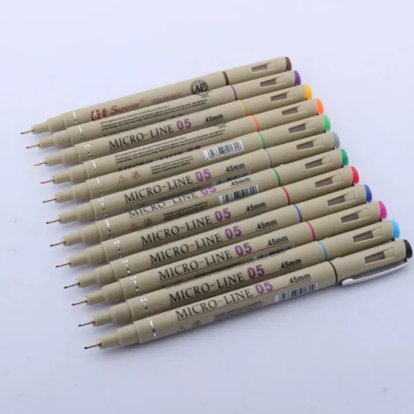 12 Color Micron Pen Art Markers Set